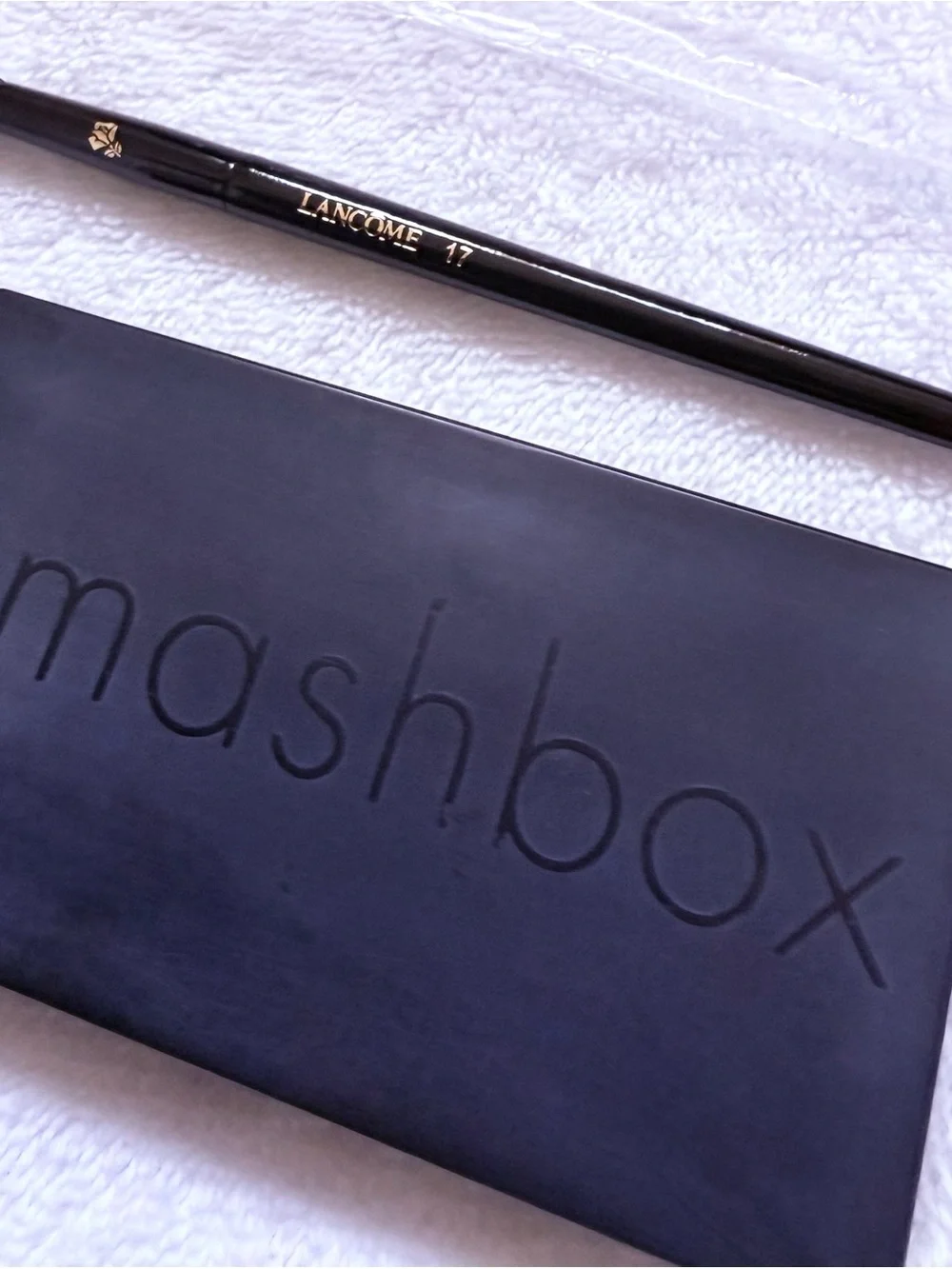 Smashbox Eyeshadow Palette - Warm Browns & Soft Pinks + Lancôme #17 blend brush